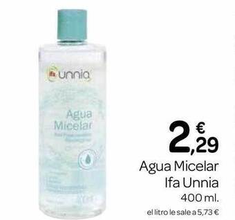 Supermercados El Jamón Agua micelar ifa unnia oferta