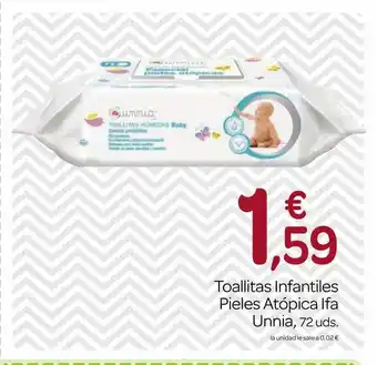 Supermercados El Jamón Toallitas infantiles pieles atópica ifa unnia 72 oferta