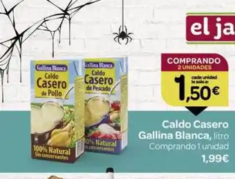 Supermercados El Jamón Caldo casero gallina blanca litro oferta