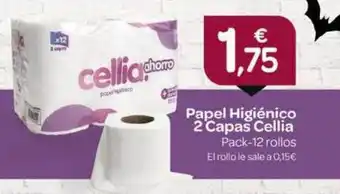 Supermercados El Jamón Papel higiénico 2 capas cellia pack-12 rollo oferta