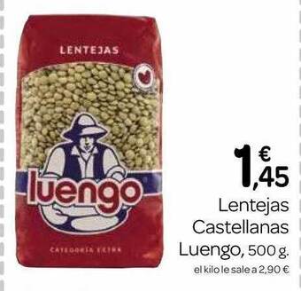 Supermercados El Jamón Lentejas castellanas luengo oferta
