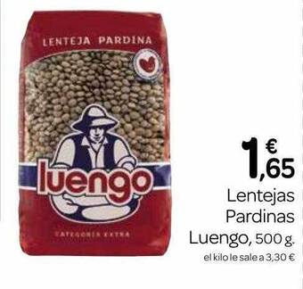 Supermercados El Jamón Lentejas pardinas luengo oferta