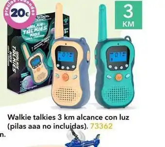 Tiendas MGI Walkie talkies 3km alcance con luz oferta