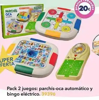 Tiendas MGI Pack 2 juegos: parchís-oca automático y bingo eléctrico oferta