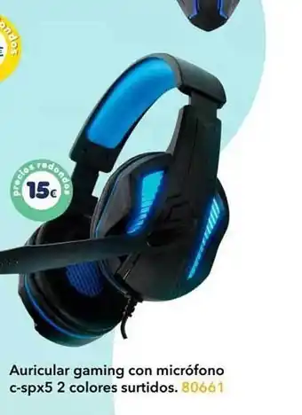 Tiendas MGI Auricular gaming con micrófono c-spx5 2 colores surtidos oferta