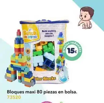 Tiendas MGI Bloques maxi 80 piezas en bolsa oferta