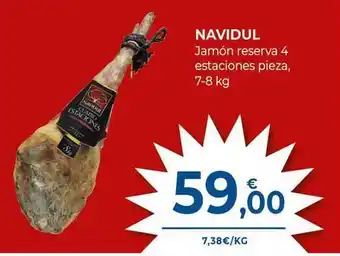 CashDiplo Navidul jamón reserva 4 estaciones oferta