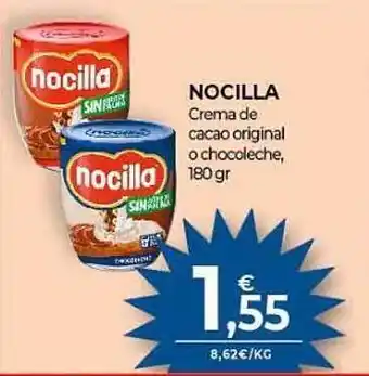 CashDiplo Nocilla crema de cacao original o chocoleche oferta