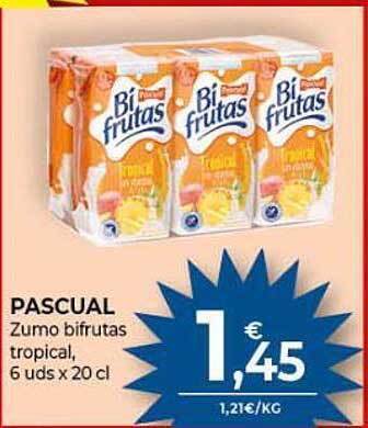 CashDiplo Pascual zumo bifrutas tropical oferta