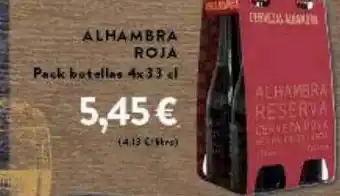 Hiperber Alhambra roja pack botellas 4 oferta