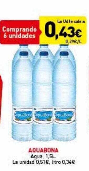 Hiperber Aquabona agua oferta