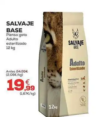 Kiwoko Salvaje base pienso gato adulto esterilizado oferta