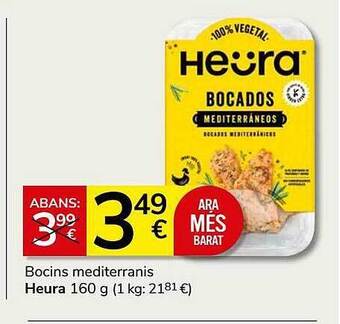 Consum Bocins mediterranis heura oferta