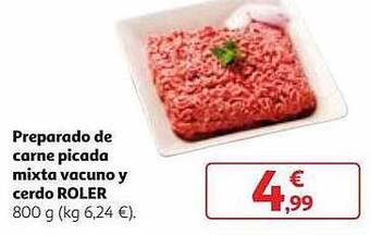 Alcampo Preparado de carne picada mixta vacuno y cerdo roler oferta