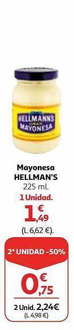 Alcampo Mayonesa hellmann's oferta