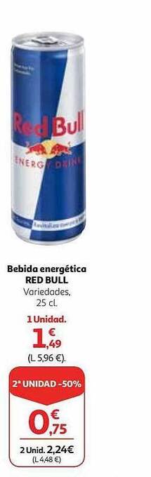 Alcampo Bebida energética red bull oferta