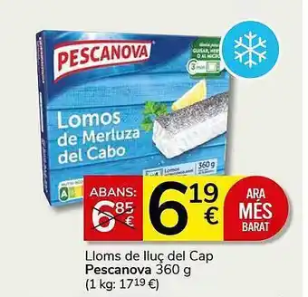 Consum Lloms de lluç del cap pescanova oferta