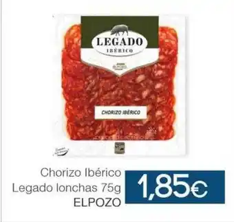 SPAR Lanzarote Chorizo ibérico legado lonchas elpozo oferta