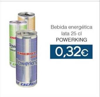 SPAR Lanzarote Bebida energética lata powerking oferta