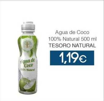SPAR Lanzarote Agua de coco 100% natural tesoro natural oferta