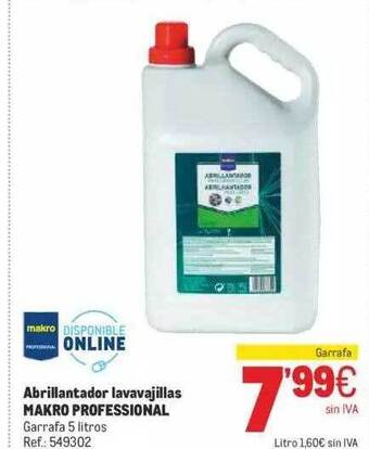 Makro Abrillantador lavavajillas makro professional oferta