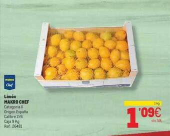 Makro Limón makro chef oferta