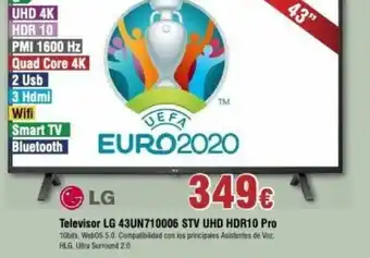 FROIZ Televisor LG 43UN710006 STV UHD HDR10 Pro oferta