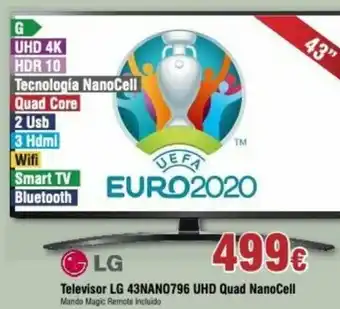 FROIZ Televisor LG 43NANO796 UHD Quad NanoCell oferta