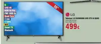 FROIZ Televisor LG 55UN80006 UHD STV AI QUAD oferta