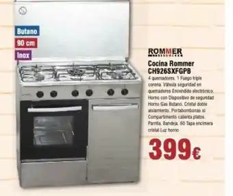 FROIZ Cocina Rommer CH926SXFGPB oferta