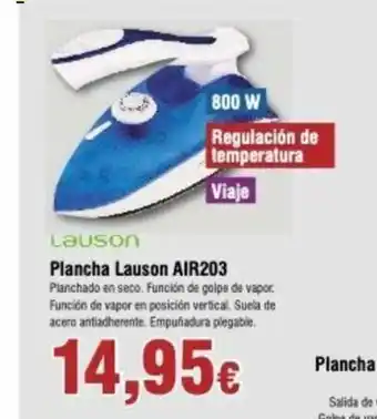 FROIZ Plancha Lauson AIR203 oferta