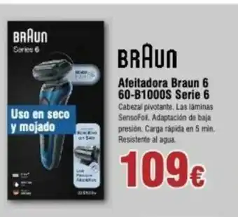 FROIZ Afeitadora Braun 6 60-B1000S Serie 6 oferta