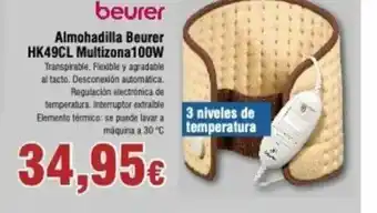 FROIZ Almohadilla Beurer HK49CL Multizona100W oferta