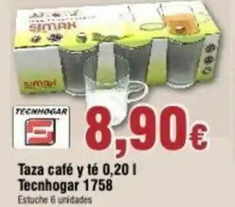 FROIZ Taza cafè y tè 0,20 l Tecnhogar 1758 oferta