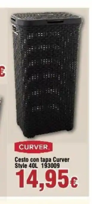 FROIZ Cesto con tapa Curver Style 40L 193009 oferta