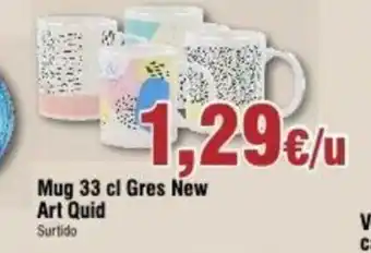 FROIZ Mug 33 cl Gres New Art Quid oferta
