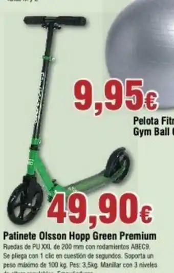 FROIZ Patineta Olsson Hopp Green Premium oferta