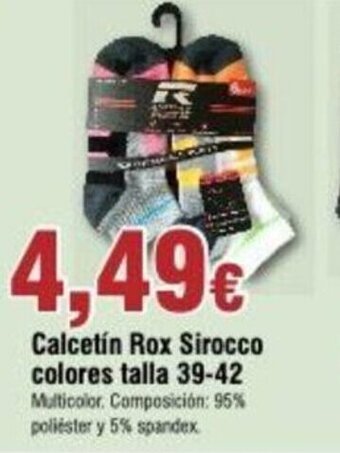 FROIZ Calcetín Rox Sirocco colores talla 39-42 oferta