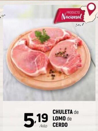 Coviran Chuleta de Lomo de Cerdo oferta