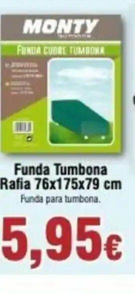 FROIZ Monty Funda Tumbona Rafia 76x175x79cm oferta