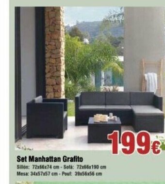 FROIZ Set Manhattan Grafito oferta
