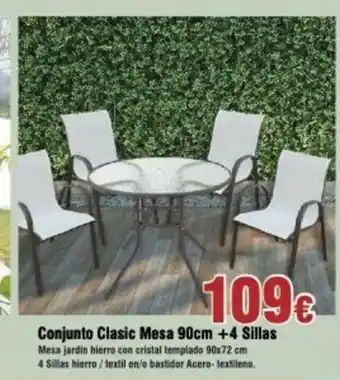 FROIZ Conjunto Clasic Mesa 90cm + 4 Sillas oferta