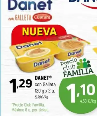 Coviran Danet con galleta 120 g x 2 u oferta