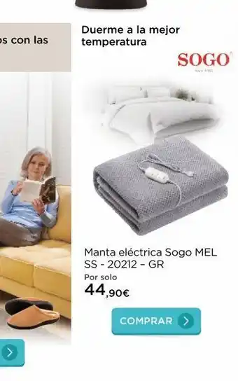 La tienda en casa Manta eléctrica sogo oferta
