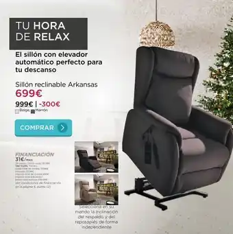 La tienda en casa Tu hora de relax el sillón con elevador automático perfecto para tu descanso sillón reclinable arkansas 699€ 999€ | -300€ oferta