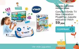 La tienda en casa 123 +5 años abc -smile tv vtech tech-sile v wape pey ver más juguetes aprende y diviértete mientras juegas consola oferta