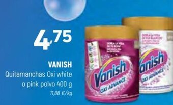 Coviran Vanish Quitamanchas Oxi White o pink polvo 400 g oferta