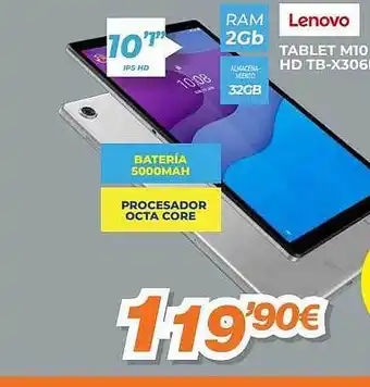 Lenovo tablet m10 hd tb-x306