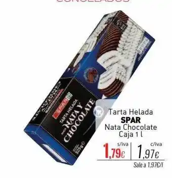 Cuevas Cash Tarta helada spar nata chocolate caja oferta