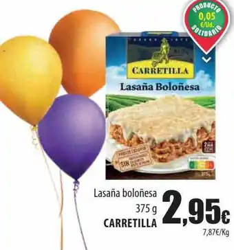 Spar Tenerife Lasaña boloñesa carretilla oferta
